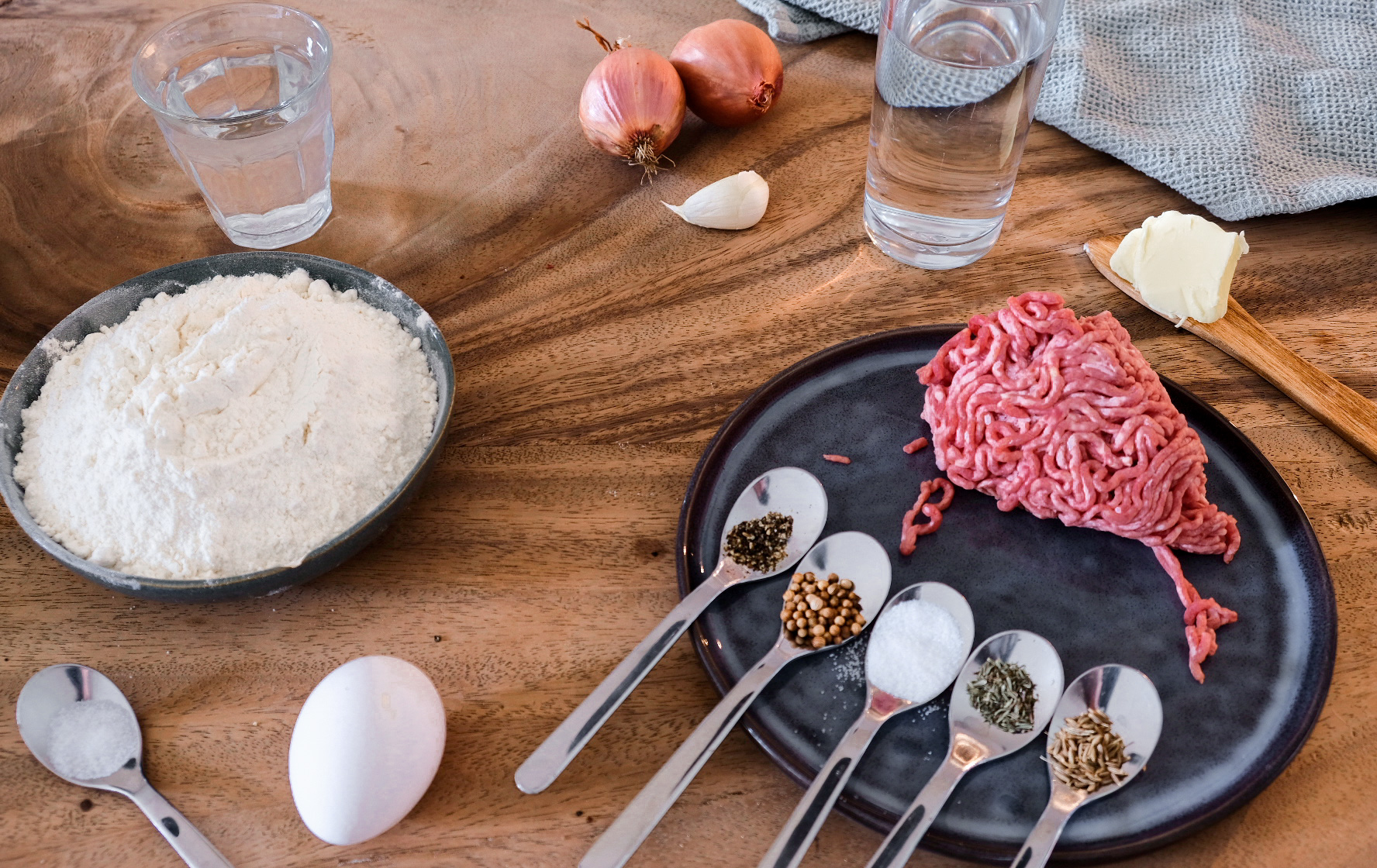 Georgian Khinkali ingredients